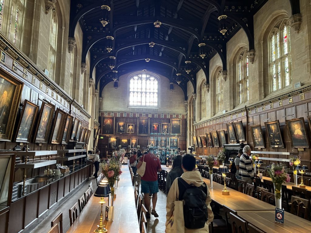 Christ Church College, which was used as the location for Hogwart's Great Hall